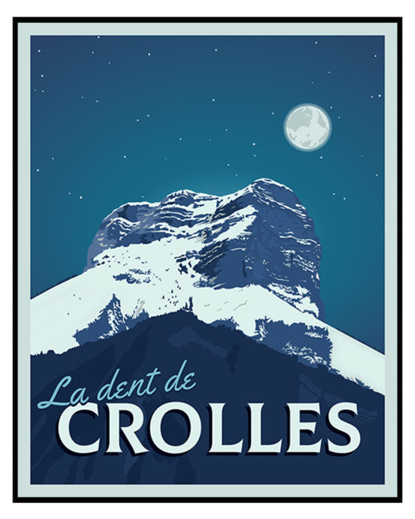 Tableau Poster Dent de Crolles