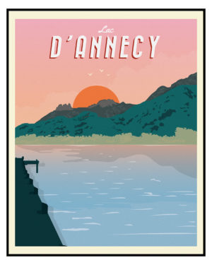 Affiche Poster du Lac Annecy