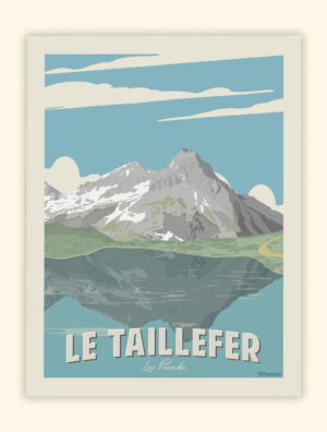 Affiche du Taillefer - Lac Fourchu - Alpes - Grenoble