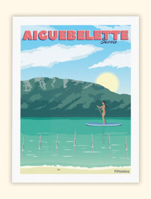 Affiche du Lac d'Aiguebelette - Savoie