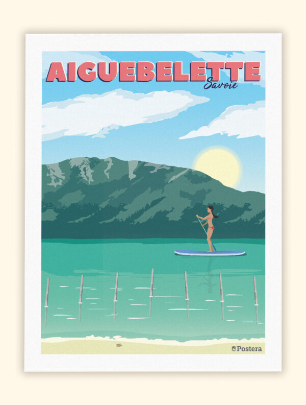 Affiche du Lac d'Aiguebelette - Savoie