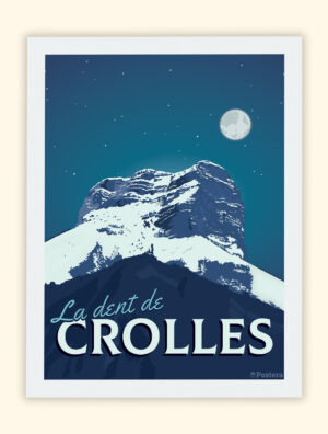 Tableau Poster Dent de Crolles