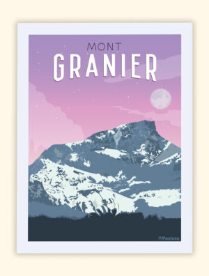 Affiche Poster du Mont Granier - Savoie - Chambéry