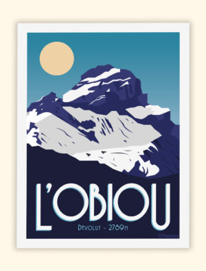 Tableau Affiche Poster de l'Obiou