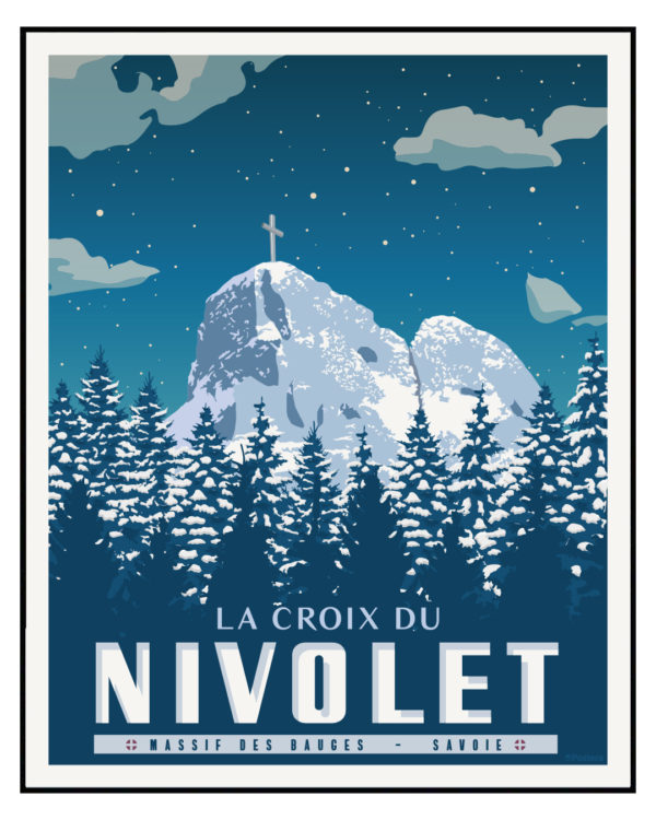 Affiche Poster de La Croix du Nivolet