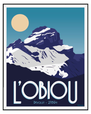 Tableau Affiche Poster de l'Obiou