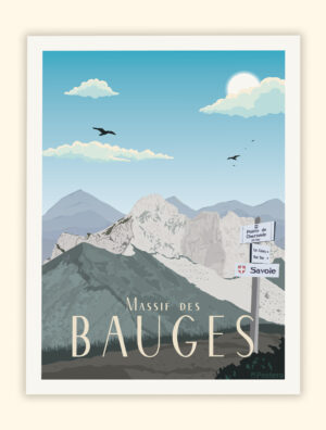Affiche du Massif des Bauges - Savoie