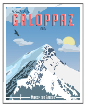 Tableau Affiche Poster de la Pointe de la Galoppaz