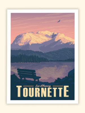 Affiche Poster de la Tournette - Haute Savoie - Lac d'Annecy