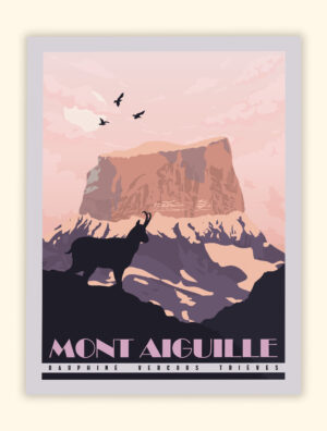 Affiche Poster du Mont Aiguille Vercors