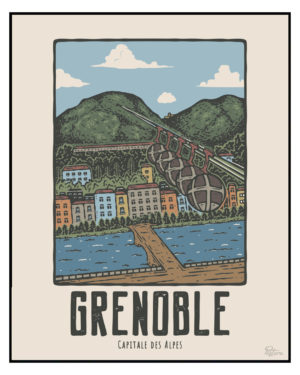 Poster Affiche de Grenoble