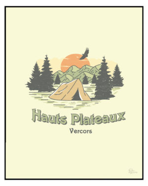 Affiche Poster des hauts plateaux du Vercors