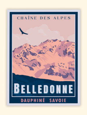 Affiche Poster de Belledonne - Chaine des Alpes