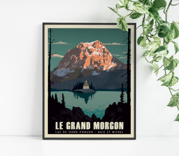 Affiche Poster du Grand Morgon Serre-Ponçon