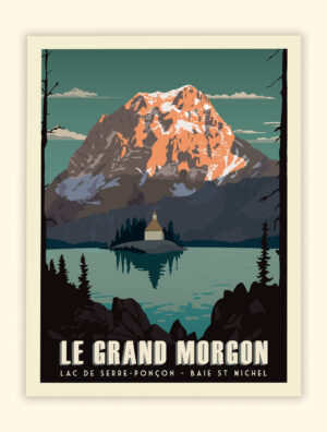 Affiche Poster du Grand Morgon Serre-Ponçon