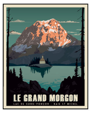 Affiche Poster du Grand Morgon Serre-Ponçon