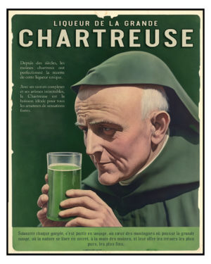Chartreuse ancienne affiche publicitaire