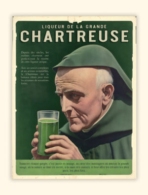 Affiche Poster de Chartreuse - Mone- Dauphiné - Savoie - Vintage