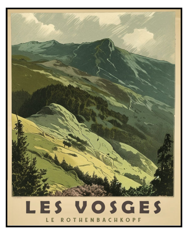 Affiche Poster du Massif les Vosges