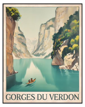 Affiche Vintage des Gorges du Verdon