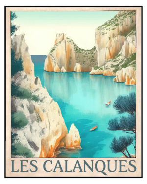 Affiche Poster des Calanques de Marseille
