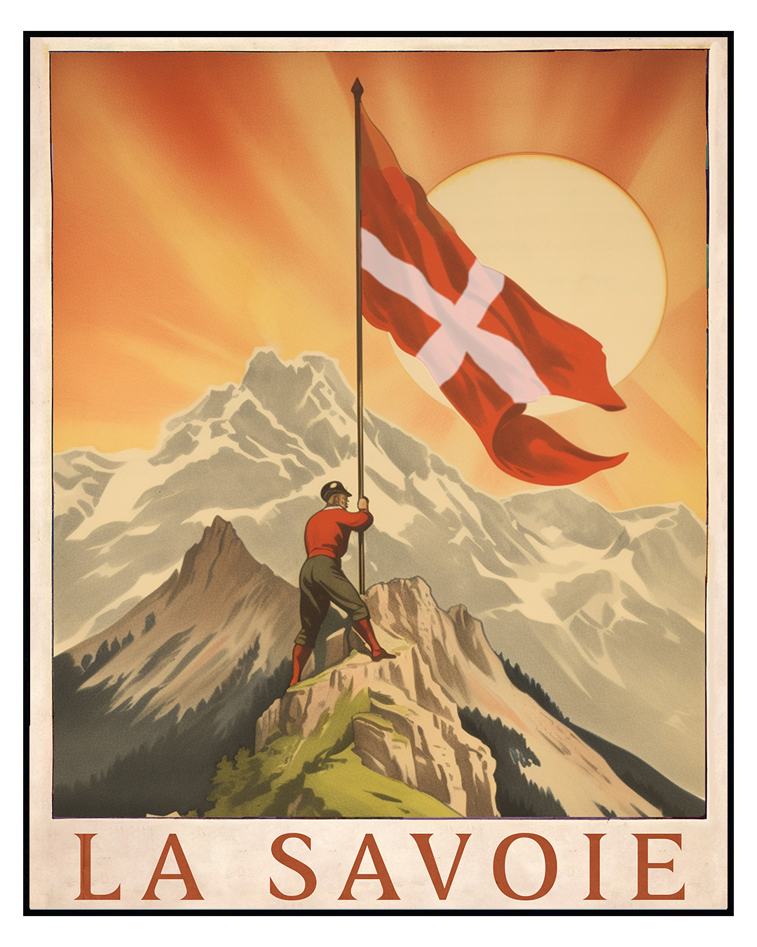 Affiche Vintage de La Savoie