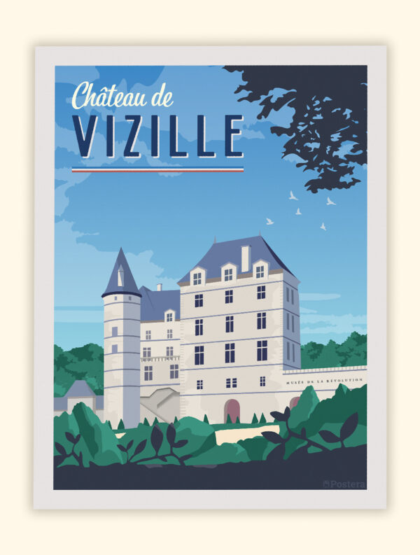 Affiche Poster du Château de Vizille - Grenoble