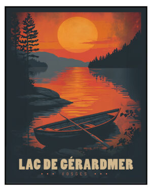 Affiche Poster du Lac de Gérardmer Les Vosges