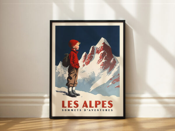 Affiche Poster des Alpes - Sommets d'Aventures