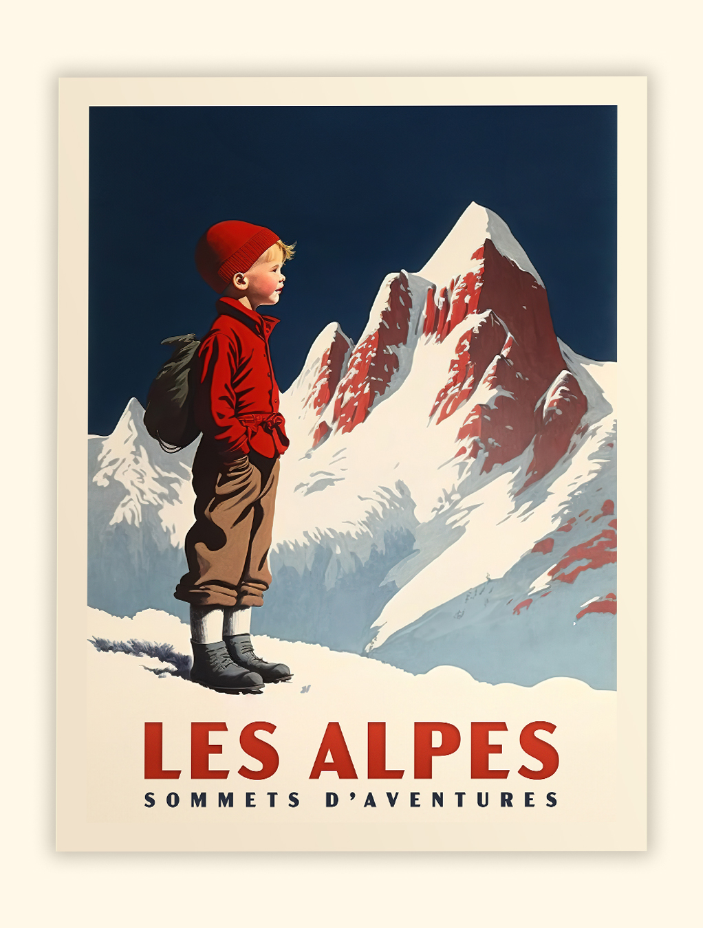 Affiche Poster des Alpes - Sommets d'Aventures - Dauphiné - Savoie