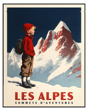 Affiche Poster des Alpes - Sommets d'Aventures