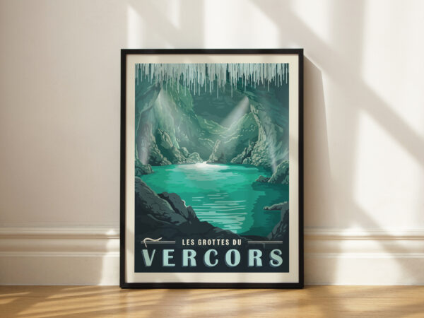 Affiche Poster Grotte du Vercors Choranche