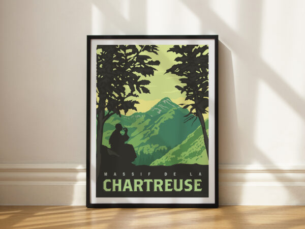 Affiche Poster de la Liqueur de Chartreuse