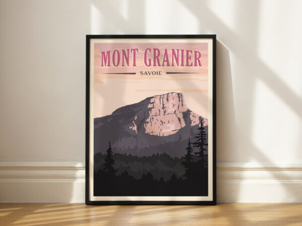 Affiche Poster du Mont Granier - Savoie