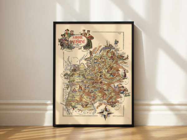 Ancienne Carte - Dauphiné Savoie