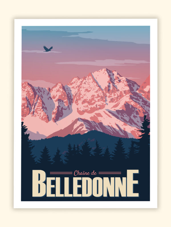 Affiche Poster de Belledonne - Chaine des Alpes