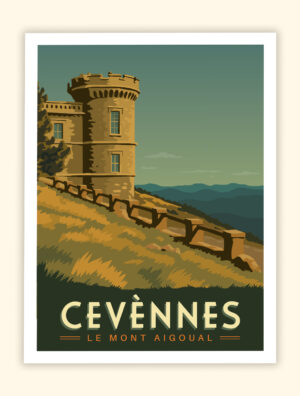 Affiche Poster des Cévennes - Le Mont Aigoual