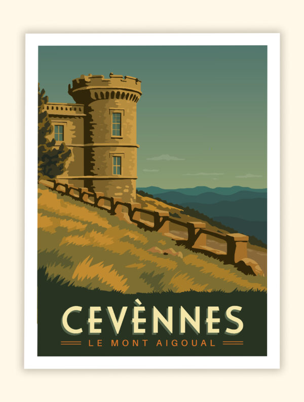 Affiche Poster des Cévennes - Le Mont Aigoual