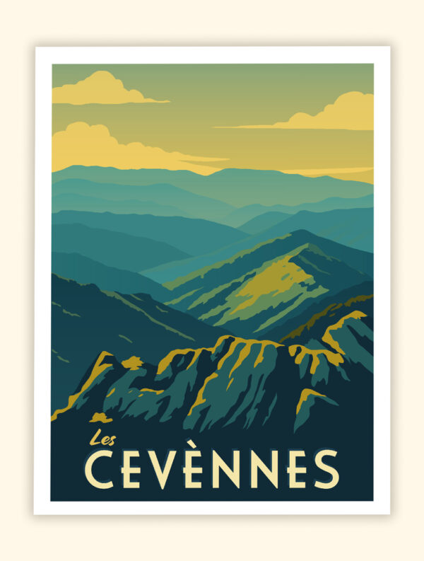 Affiche Poster Tableau des Cévennes