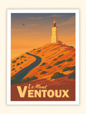 Affiche Poster du Mont Ventoux Vaucluse Provence